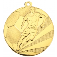 Medal złoty PIŁKA NOŻNA 70 mm