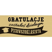 Gratulacje zostałeś dzielnym pierwszoklasistą