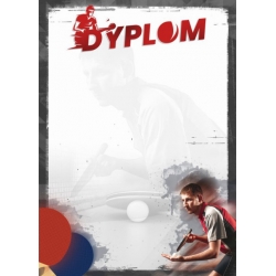 Dyplom A4 tenis stołowy - 10 sztuk