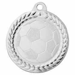 Medal srebrny 40 mm piłka nożna
