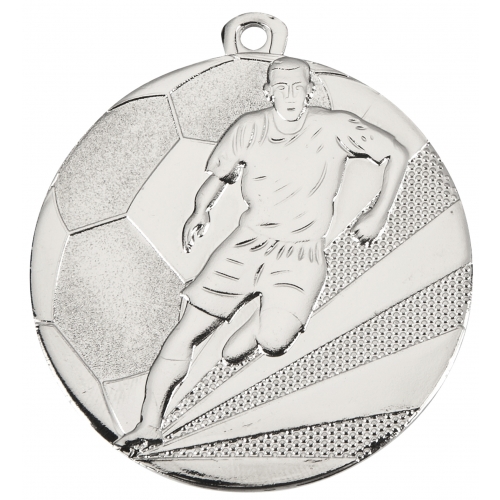 Medal srebrny 50 mm PIŁKA NOŻNA