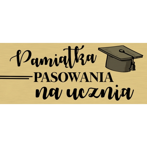 Pamiątka pasowania na ucznia