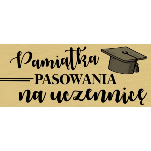 Pamiątka pasowania na uczennicę