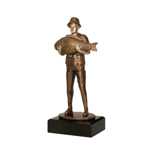 Statuetka WĘDKARZ wędkarstwo 20,5 cm
