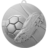 Medal srebrny PIŁKA NOŻNA 50 mm