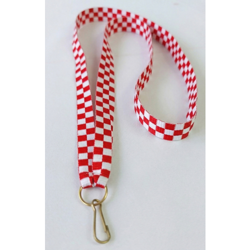 Wstążka biało-czerwona szachownica 10 mm